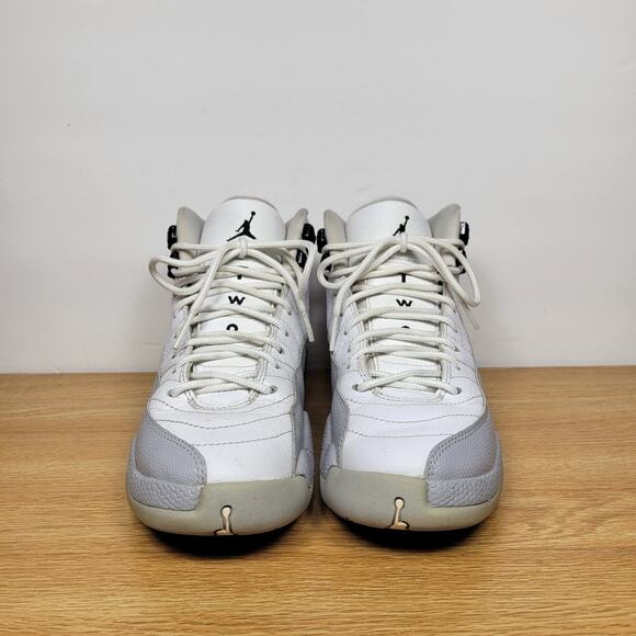 Nike Boys Air Jordan 12 510815-108 White Basketball Shoes Sneakers Size 4.5Y - Picture 4 of 9